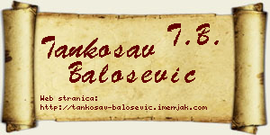 Tankosav Balošević vizit kartica